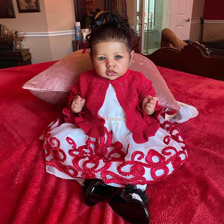 20'' African American Realistic Reborn Toddler Baby Dolls Girl Named Rachael