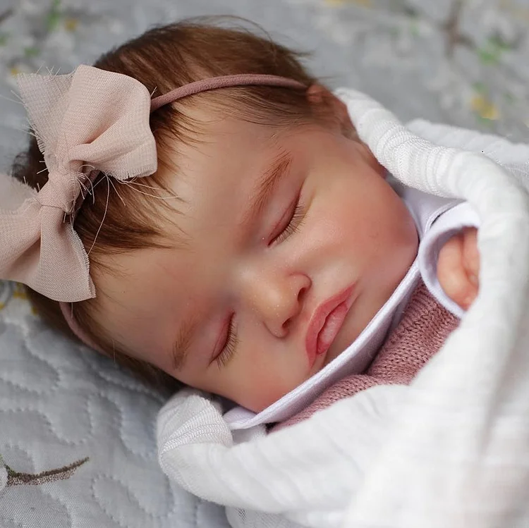 20" Super Realistic Silicone Reborn Baby Girl Dolls Becky, Newborn Doll Set with Clothes and Pacifier - Image 2