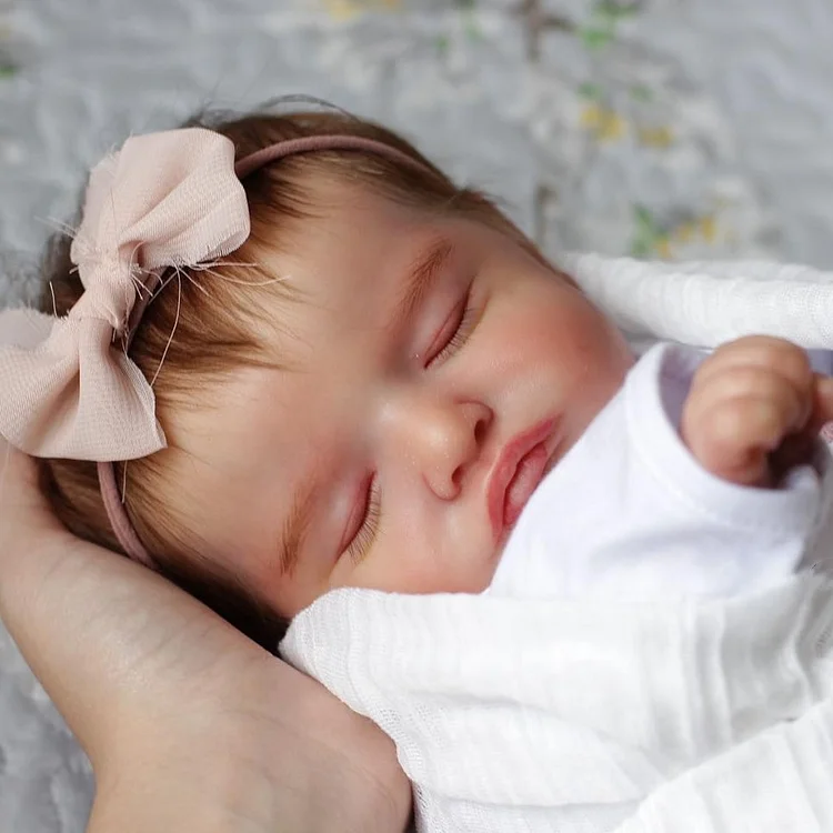 20" Super Realistic Silicone Reborn Baby Girl Dolls Becky, Newborn Doll Set with Clothes and Pacifier